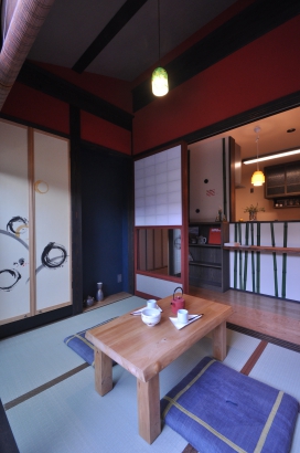 ＬＤＫに隣接する畳の間。 株式会社TAKATA建築の施工事例 MADE in「JAPAN町家」 thumbnail