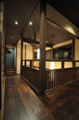 Ｌ字の2階廊下 株式会社TAKATA建築の施工事例 天神に建つ家