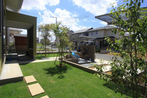 庭 シンク設計事務所の施工事例 鶸色の家 ひわいろの家