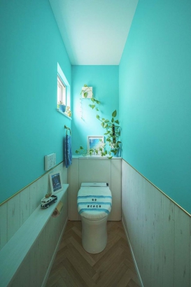 トイレ 株式会社ホームライフの施工事例 家族や仲間、自然とつながって暮らすカジュアルな家