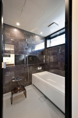 浴室 株式会社ゼロ・コーポレーションの施工事例 余計なものを削ぎ落とし機能美を追求したホテルライクな平屋の邸宅