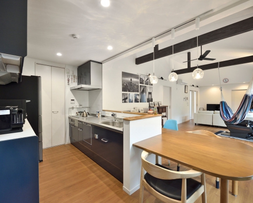 キッチン 株式会社ゼロ・コーポレーションの施工事例 毎日の暮らしを楽しむ都会的な平屋住宅