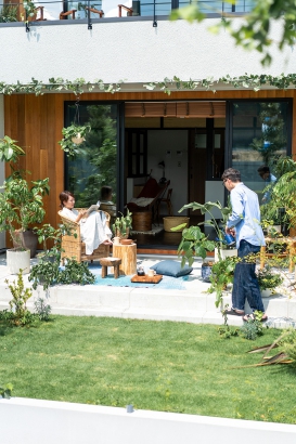 庭・タイルデッキ PLANTS PLANT株式会社の施工事例 【AM6仕様】GREEN HOUSE グリーンハウス