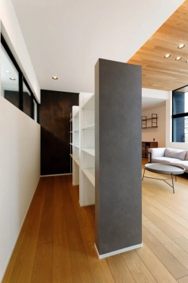 収納スペース es ARCHITECT株式会社の施工事例 デザインと暮らしやすさを追求した、 2階リビングの家