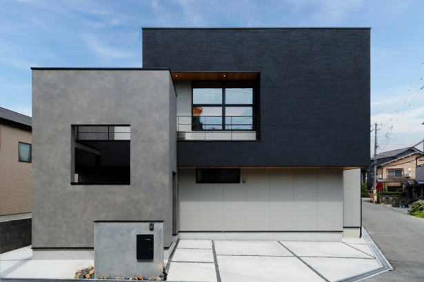 外観 es ARCHITECT株式会社の施工事例 デザインと暮らしやすさを追求した、 2階リビングの家