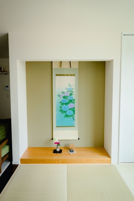 和室(床の間) 冨田建設株式会社の施工事例 和の趣味を活かした家