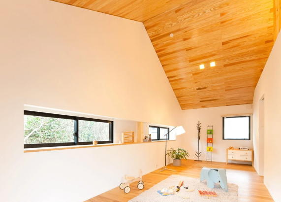 洋室 株式会社ハウス工芸社の施工事例 【casa basso】晴れでも雨でも美しい、長く住み継ぐ美しい平屋。