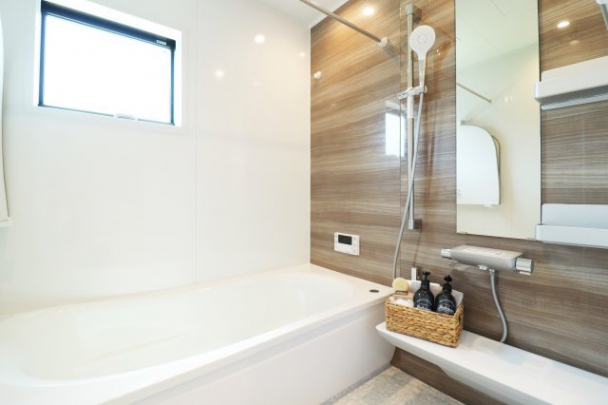 【ondo建物プラン例/浴室】　浴室乾燥暖房機付！雨の日のお洗濯にも大活躍♪ゆったりとしたリラックス空間は日々の疲れを癒してくれます。